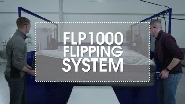 Title card for mattress flipping machine video